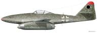 Asisbiz Messerschmitt Me 262A 2.KG51 9K+DK Hermann Wieczorec WNr 110613 Nottuln west of Muenster 25 Feb 1945 0B