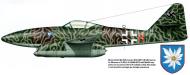 Asisbiz Messerschmitt Me 262A1a Jabo 5.KG51 9K+HN Witzmann WNr 110571 Germany 1945 V0A