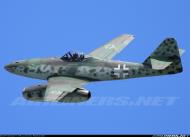 Asisbiz Airworthy Messerschmitt Me 262A 1c Schwalbe Replica flight show 02