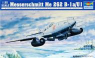 Asisbiz Art Trumpeter Model Me 262B 10.NJG10 Red 10 Schleswig Jagel 1945 0A