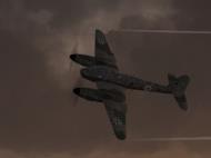Asisbiz IL2 AS Me 410F 6.KG51 9K+ZP pushing the stall limits over England 1944 20