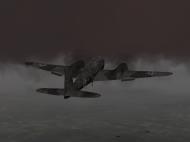 Asisbiz IL2 AS Me 410F 6.KG51 9K+ZP stalking a Halifax formation over England V14