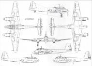 Asisbiz Messerschmitt Me 410C1 Hornisse 1 72 scale Line drawing 01