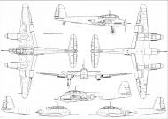 Asisbiz Messerschmitt Me 410A1 Hornisse 1 72 scale Line drawing 01