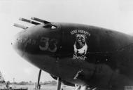 Asisbiz P 38 Lightning 12AF 1FG27FS Aunt Minnie's Bowser 53 at Colerne England late 1942 FRE10041