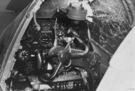 Asisbiz 43 28393 P 38J Lightning 8AF 20FG55FS KIW Wrangler LtCol Cyril Wilson damaged by a 20mm cannon shell 13th Jun 1944 FRE2411