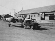 Asisbiz F 4 Lightning being moved from the docks to the assembly area Karachi India 01