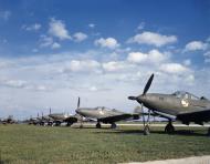 Asisbiz WWII USAAF color photo of 31st Pursuit Group Bell P 39 Airacobra at Selfridge Field Michigan 01