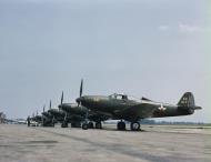 Asisbiz WWII USAAF color photo of 31st Pursuit Group Bell P 39 Airacobra at Selfridge Field Michigan 02