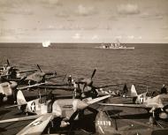 Asisbiz USAAF 42 10578 Curtiss P 40F Warhawk 33FG with 42 10545 and 42 10596 foreground aboard USS Ranger 01