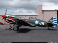 Asisbiz Airworthy warbird Curtiss P 40N Warhawk NZ3009 Flying Tigers 88 01