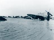 Asisbiz P 47D Thunderbolts 57FG66FS forced to wait after heavy rains Amendola Italy 1944 NA1807