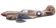 Asisbiz USAAF 42 46040 Curtiss P 40K Warhawk 57FG64FS White 13 Capt RJ Jay Overcash Tunisia May 1943 0A