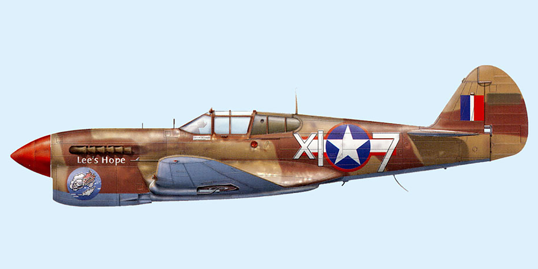 Asisbiz Curtiss P-40F Warhawk 79FG85FS X17 1Lt Robert J Duffield 