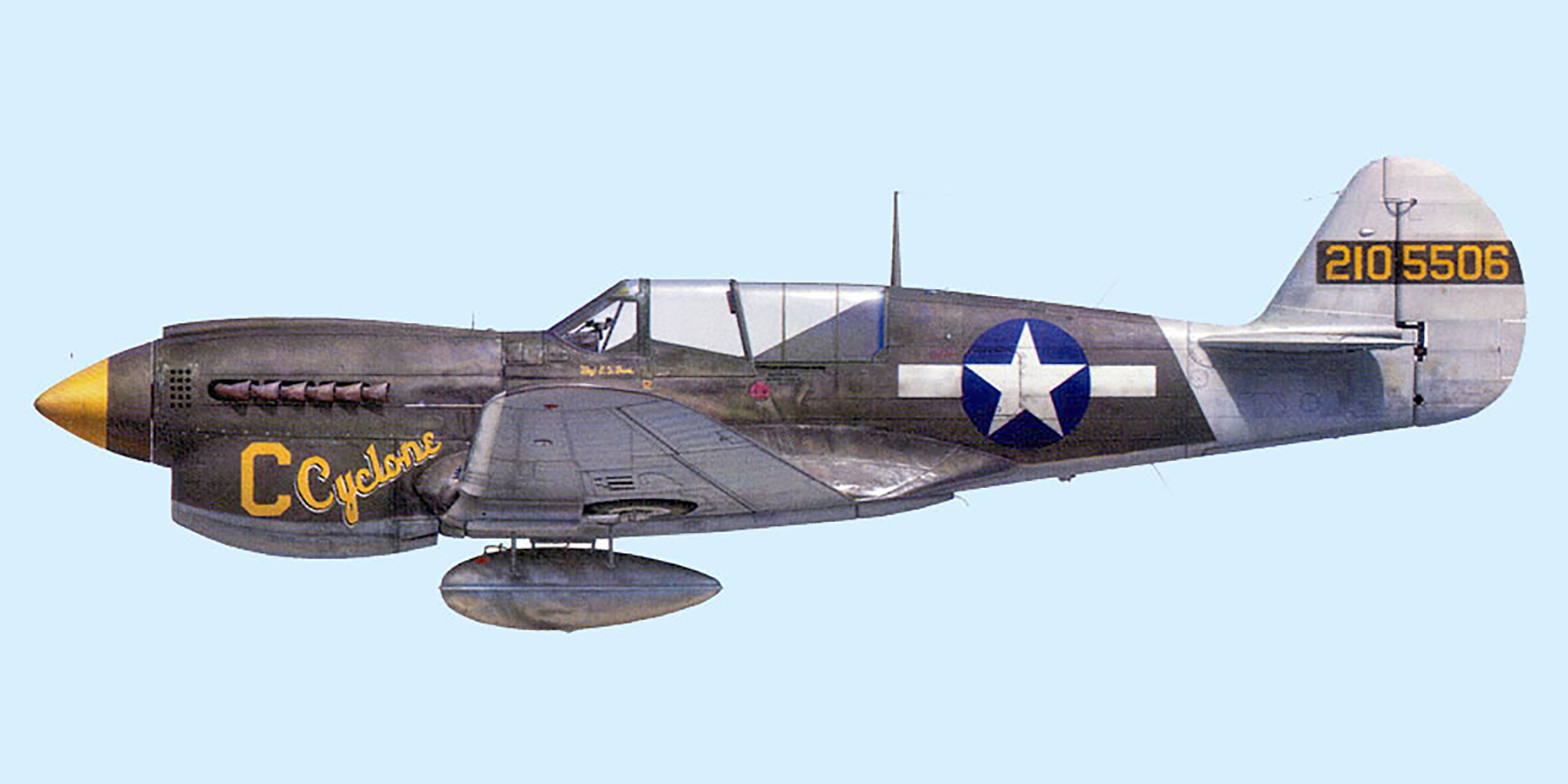 Asisbiz USAAF 42 105506 Curtiss P-40N Warhawk 5AF 8FG35FS C Emmett 