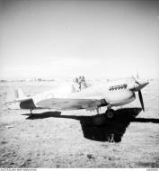 Asisbiz Curtiss P 40E Kittyhawk RAAF 450Sqn OKH returns to its base at Foggia Italy 1943 AWM MEA0860