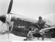 Asisbiz Curtiss P 40N Kittyhawk RAAF 75Sqn FSgt Max Davey A29 441 Morotai Halmahera Isl Mar 1945 AMW OG2302