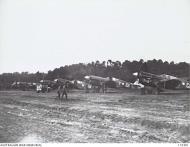 Asisbiz Curtiss P 40N Kittyhawk RAAF 75sqn Line Up at Tarakan Borneo 28th Jun 1945 AWM 110301