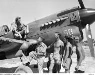 Asisbiz Curtiss P 40N Kittyhawk RAAF 80Sqn White 58 Sgt JC Joyce at Morotai Halmahera Isl Mar 1945 AMW OG2316