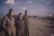 Asisbiz USAAF Republic P 47D Thunderbolts 9AF 48FG with Capt Pecott, Capt Thomas and Sgt Rohe Dec 1944 FRE7047