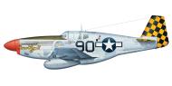 Asisbiz 43 24857 P 51B Mustang 15AF 325FG318FS 90 Dorothy II Capt Robert M Barkey at Lesina Italy Jun 1944 0A