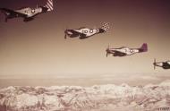 Asisbiz P 51D Mustang 15AF 31FG309FS WZB 325FG 00 and 322FG 7 flying in formation during a mission FRE7553