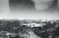 Asisbiz P 51D Mustang 15AF 325FG 18 Stout Burr Bon in flight over the Italian Alps 1944 FRE9928