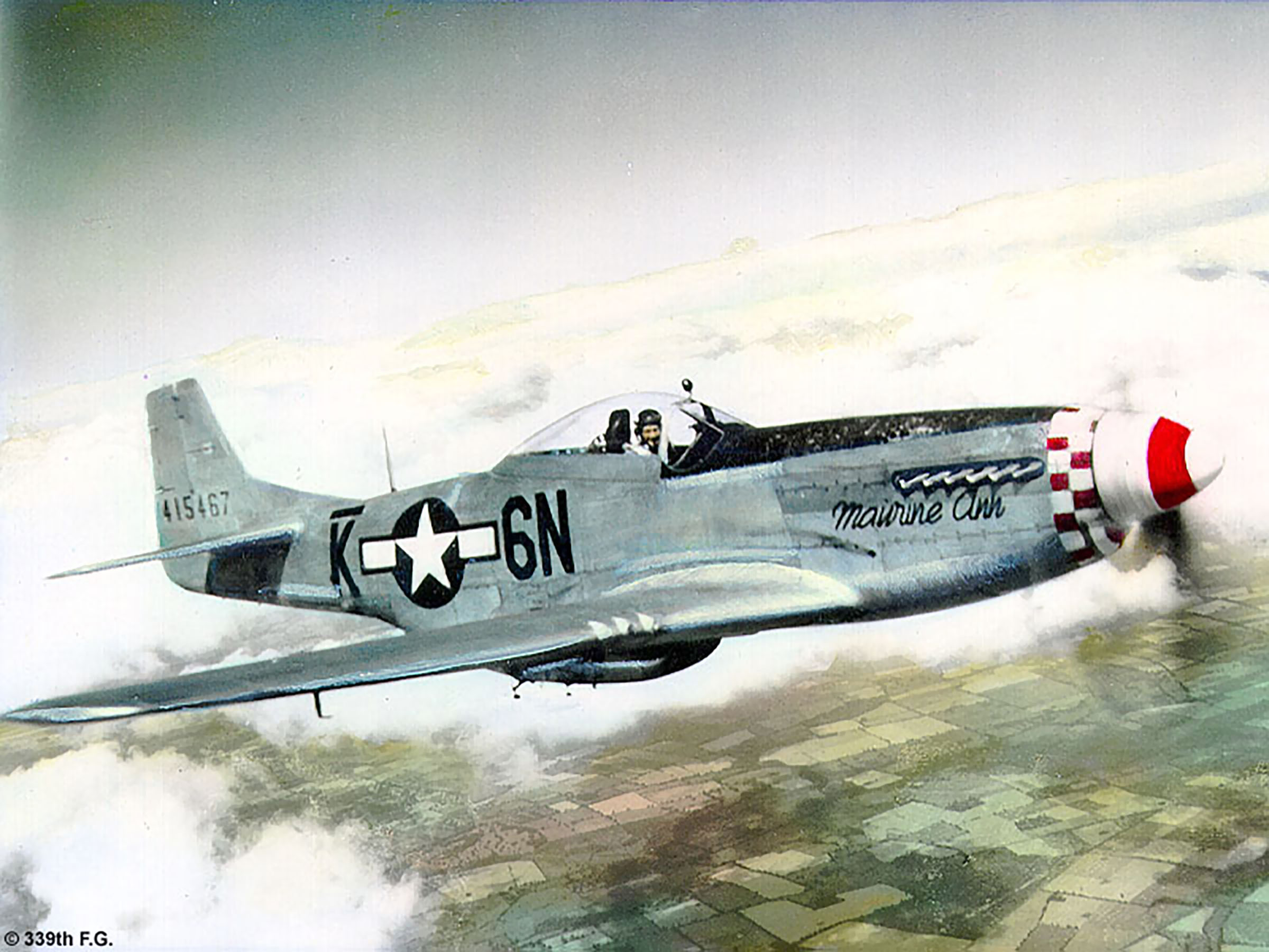 Asisbiz 44 15457 P-51D Mustang 339FG505FS 6NK In Flight 1944 01