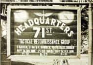 Asisbiz USAAF 71st Tactical Reconnaissance Group headquarters sign board 01