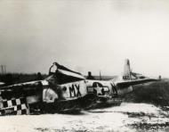 Asisbiz 44 11675 P 51K Mustang 78FG82FS MXN Lt Harry L Roe crash landed at Duxford 11th Feb 1945 FRE12145