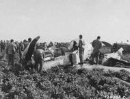 Asisbiz 44 14551 P 51D Mustang 27ATG 310th Ferry Sqn engine quit on approach to land at Duxford 23rd Sep 1944 01