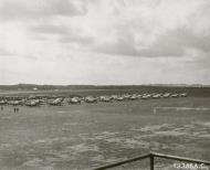 Asisbiz P 51D Mustangs 78FG82FS MX front row 83FS HL middle 84FS WZ Duxford Cambridgeshire England 1945 01