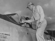 Asisbiz 44 63374 P 51D Mustang 7AF BrigGen Ernest 'Mickey' Moore CO at Iwo Jima 1945 01