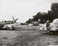 Asisbiz 44 63399 P 51D Mustang 7AF 15FG45FS when 39BG504BS B 29 crashed in 9 Mustangs at Iwo Jima 24th Apr 1945 01