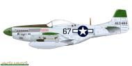 Asisbiz 44 63483 P 51D Mustang 7AF 15FG45FS 67 Stinger VII Maj Robert W Moore CO at Iwo Jima Aug 1945 0A