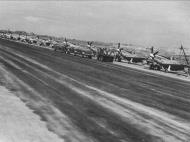 Asisbiz 44 63733 P 51D Mustang 7AF 21FG72FS 250 Dede Lou lined up at No 2 strip Iwo Jima Bonin Islands 25th Mar 1945 01
