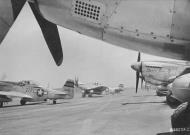Asisbiz 44 63916 P 51D Mustang 7AF 21FG46FS 217 Elaine taxiing at Iwo Jima Mar 1945 01