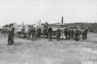 Asisbiz 44 63973 P 51D Mustang 7AF 15FG78FS 100 Jeanne VII Jim Van deHey at Iwo Jima 7th Apr 1945 01