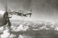 Asisbiz 44 72864 P 51D Mustang 7AF newly arrived in formation with a B 29 Superfortress on a mission to Japan 1945 01