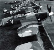 Asisbiz Czechoslovak Air Force Spitfire LFIX RAF 312Sqn DU line up 1945 01