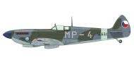 Asisbiz Czechoslovak Air Force Spitfire LFIXe 5th Air Regiment MP4 SL632 Bory Jun 1947 0A