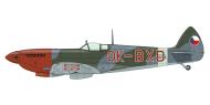 Asisbiz Czechoslovak Air Force Spitfire LFIXe Brno OK BXD TE556 Slatina Airport 1948 0A