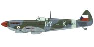 Asisbiz Czechoslovak Air Force Spitfire LFIXe RYK Frantisek Vavrinek TE557 Ruzyne Prague 13th Aug 1945 0A