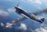 Asisbiz Spitfire MkVcTrop RAF XB in combat oevr malta graphic artwork web 01