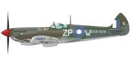 Asisbiz Spitfire LFVIII RAAF 457Sqn UPW SLdr Bruce Watson A58 606 Sattler Airstrip NT Jan 1945 profile by Eduard 0A