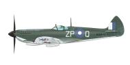 Asisbiz Spitfire LFVIII RAAF 457Sqn ZPQ FL Alf Glendinning A58 477 Sattler Airstrip NT Nov 1944 profile by Eduard 0A