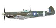 Asisbiz Spitfire LFVIII RAAF 457Sqn ZPV FL Len Reid A58 631 Labuan Borneo Jun 1945 profile by Eduard 0A