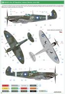Asisbiz Spitfire LFVIII RAAF 457Sqn ZPV FL Len Reid A58 631 Labuan Borneo Jun 1945 profile by Eduard 0B