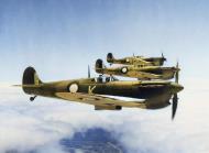 Asisbiz Spitfire MkVcTrop RAAF 54Sqn A58 45 X BR539 in flight over Australia late 1942 C01