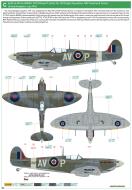 Asisbiz Spitfire MkVb RAF 121Sqn AVP PO William P Kelly BM581 Southend Essex Jul 1942 profile by Eduard 0B